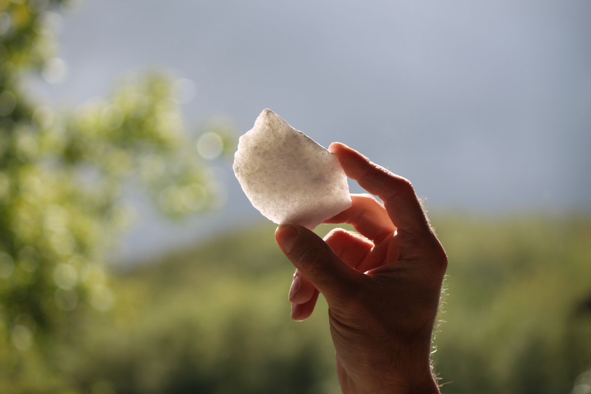 A fragment of carrara Marble